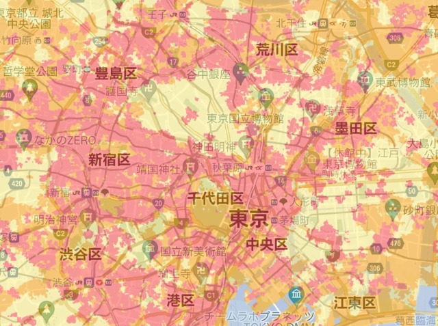東京WiFiマップ